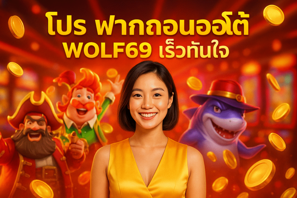 โปร ฝากถอนออโต้ WOLF69 เร็วทันใจ