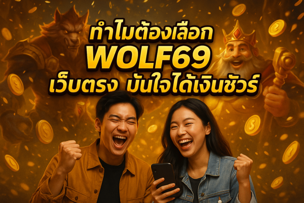 ทำไมต้องเลือก WOLF69 เว็บตรง มั่นใจได้เงินชัวร์