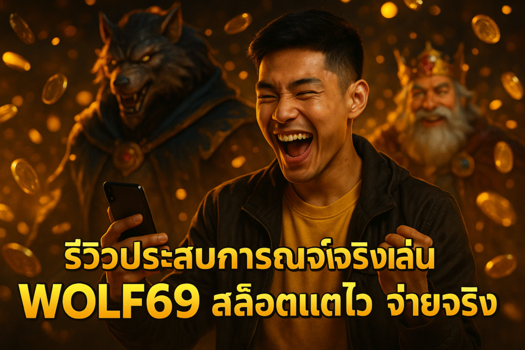 รีวิวประสบการณ์จริงเล่น WOLF69 สล็อตแตกไว จ่ายจริง