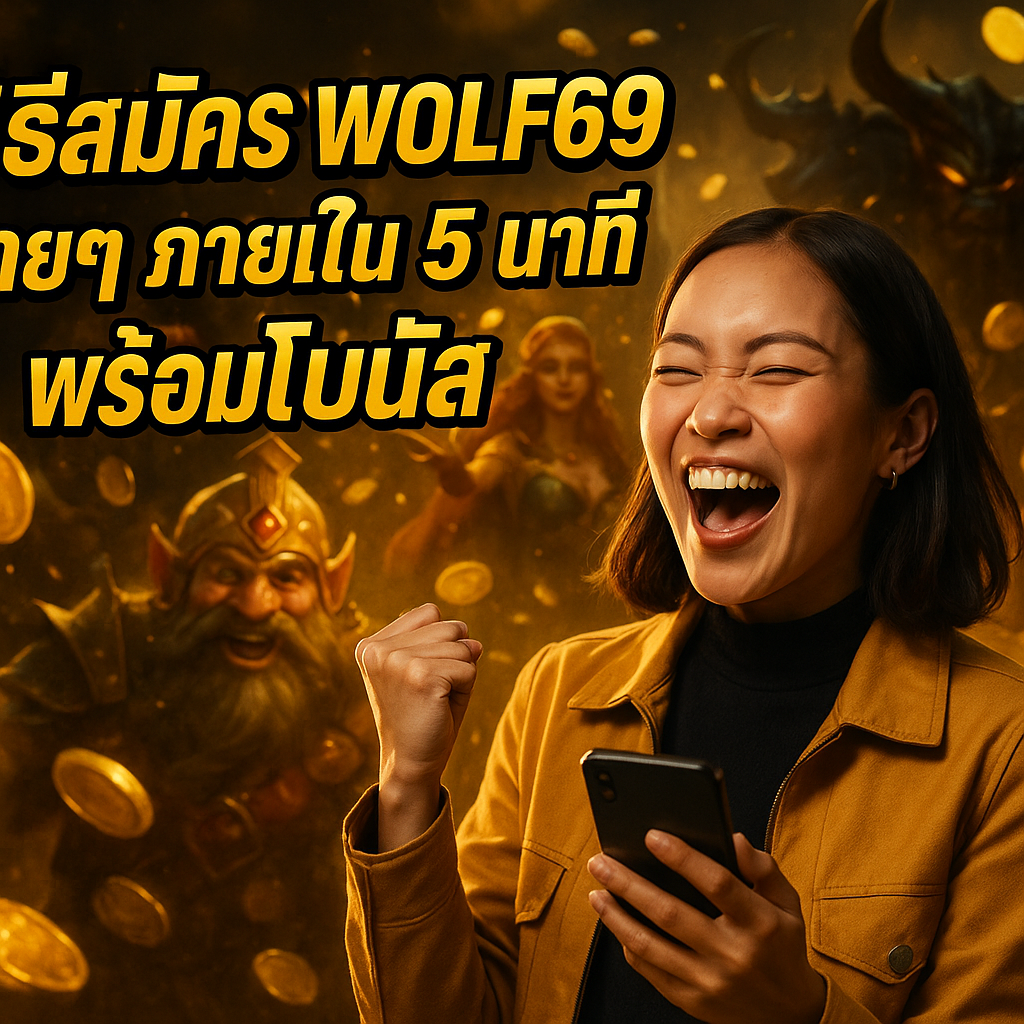 วิธีสมัคร WOLF69 ง่ายๆ ภายใน 5 นาที พร้อมโบนัส